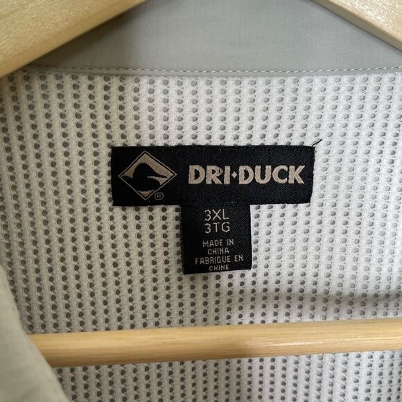 Dri-Duck Chevron Mens Button Down Shirt Size 3XL Long Sleeve Gray - Picture 5 of 9